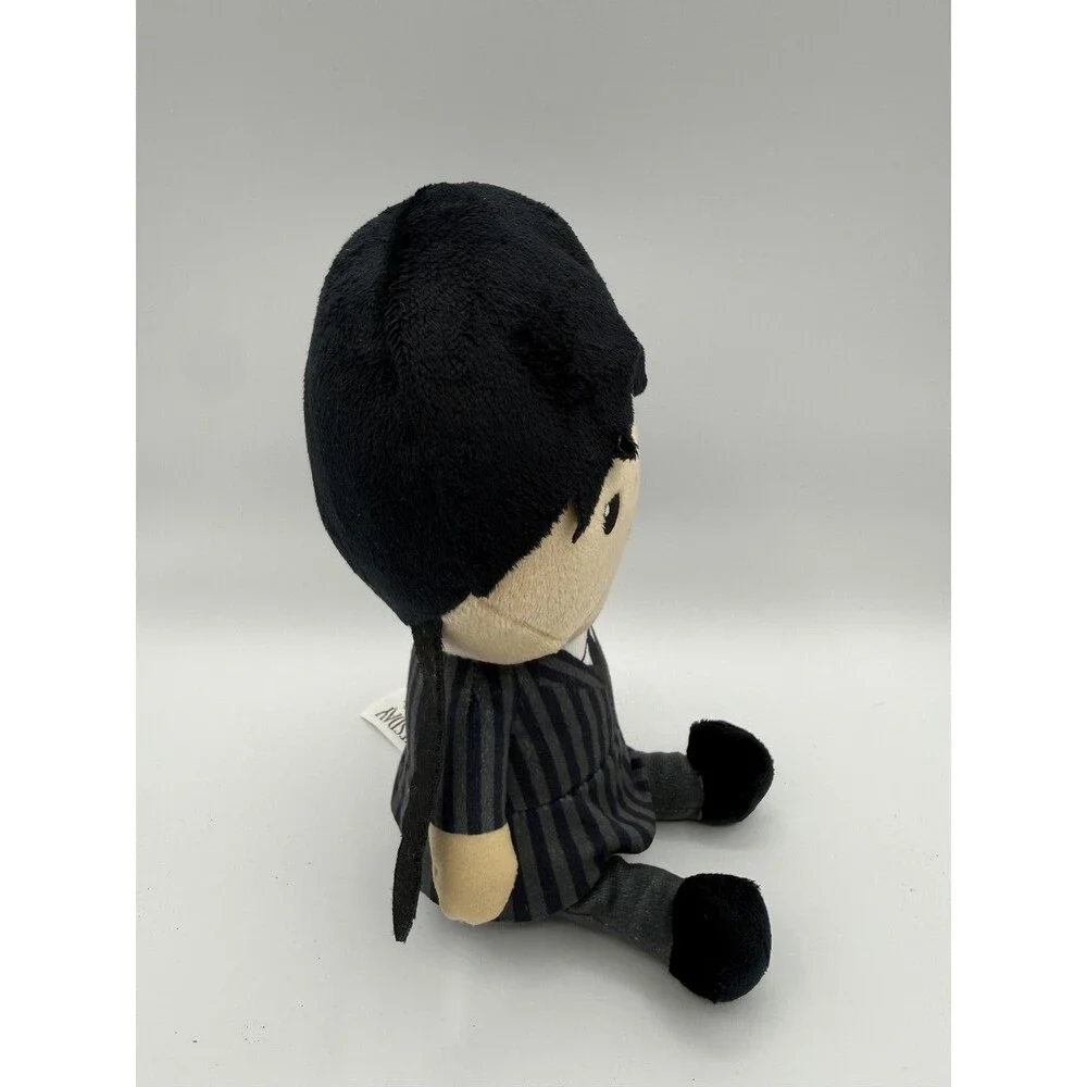 Wednesday Addams Plush Stuffed Doll Toy Small Black Nevermore Uniform Cute
